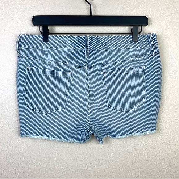 Torrid Striped Raw Hem Shorts - Picture 4 of 6
